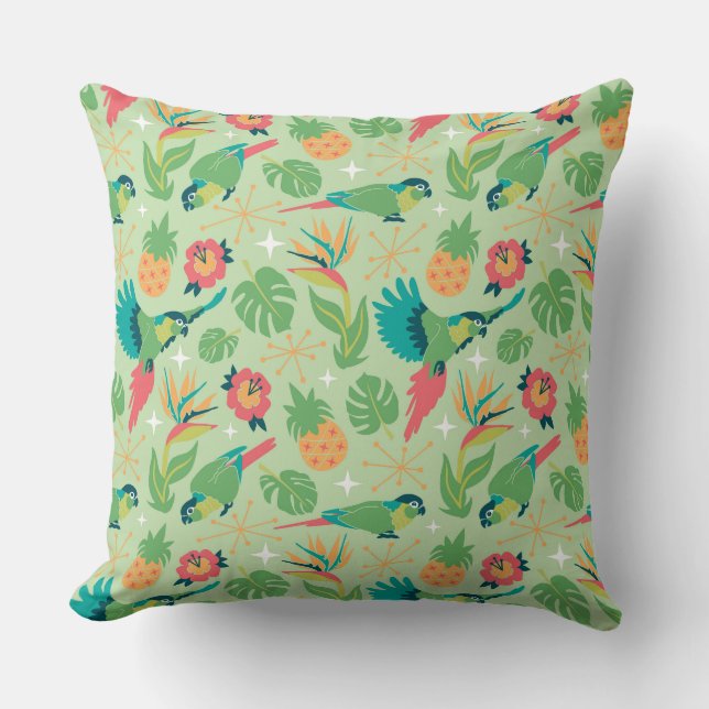 Tiki Parrot Pillow Kussen (Voorkant)