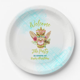 Tiki Partij Papieren Bordje