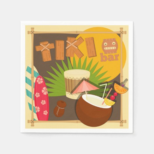 Tiki Partij Servet (Voorkant)