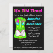 Tiki Party Couple's Shower Invitation Kaart (Voorkant)