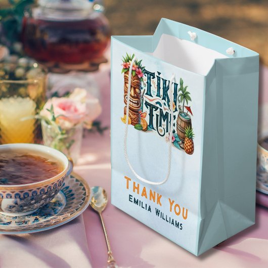 TIKI Party Gepersonaliseerde Aangepast Medium Cadeauzakje