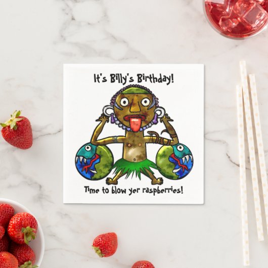 Tiki Party Grappig ontwerp (gepersonaliseerd) Servetten (Insitu)