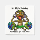 Tiki Party Grappig ontwerp (gepersonaliseerd) Servetten (Voorkant)