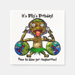 Tiki Party Grappig ontwerp (gepersonaliseerd) Servetten