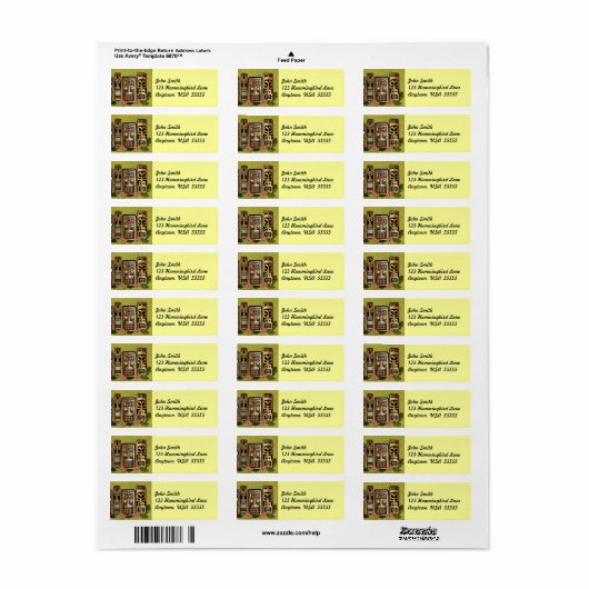 Tiki Party Label (Full Sheet)