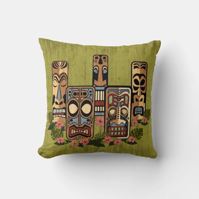 Tiki Party Pillow Kussen (Voorkant)