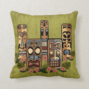Tiki Party Pillow Kussen