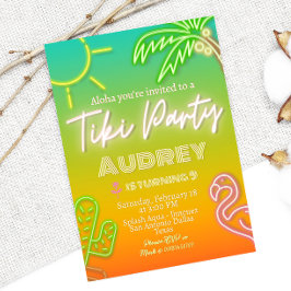 Tiki Party - Verjaardag Kaart