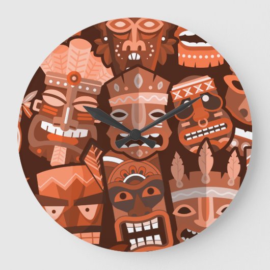 TIKI Patroon 2 Grote Klok (Voorkant)