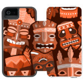 TIKI Patroon 2 Incipio iPhone Portemonnee Hoesje (Agenda Open)