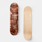 TIKI Patroon 2 Persoonlijk Skateboard (Voorkant)