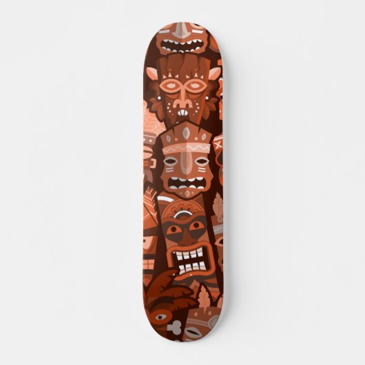 TIKI Patroon 2 Persoonlijk Skateboard (Voorkant)