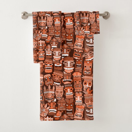 TIKI Patroon 3 Bad Handdoek (Insitu)