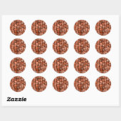 TIKI Patroon 3 Ronde Sticker (Vel)