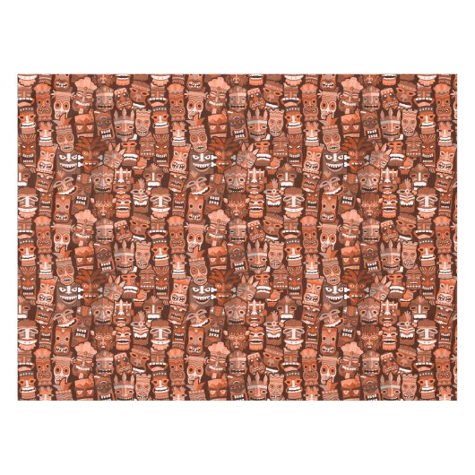 TIKI Patroon 3 Tafelkleed (Voorkant (Horizontaal))