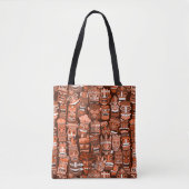 TIKI Patroon 3 Tote Bag (Voorkant)