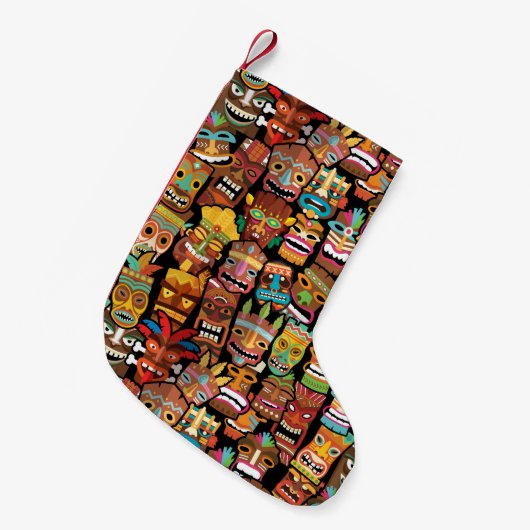 TIKI Patroon 4 Kleine Kerstsok (Voorkant (Hangend))