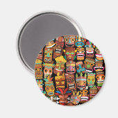 TIKI Patroon 4 Magneet (Voorkant / Achterkant)