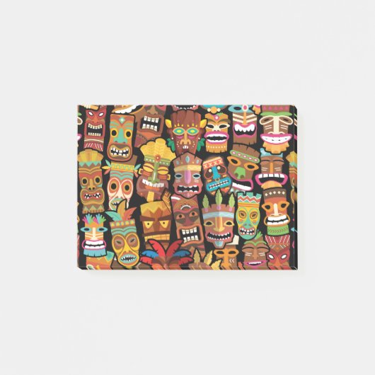 TIKI Patroon 4 Post-it® Notes (Voorkant)