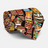 TIKI Patroon 4 Stropdas (Opgerold)