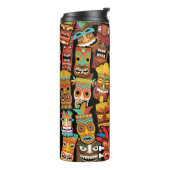 TIKI Patroon 4 Thermosbeker (Gedraaid links)