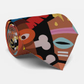 TIKI Patroon 5 Stropdas (Opgerold)