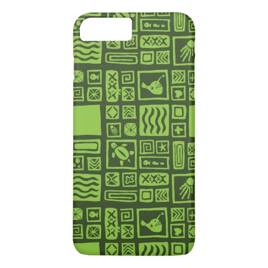Tiki-patroon Case-Mate iPhone Case (Achterkant)