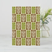 Tiki-patroon Kaart (Staand voorkant)