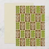 Tiki-patroon Kaart (Voorkant / Achterkant)
