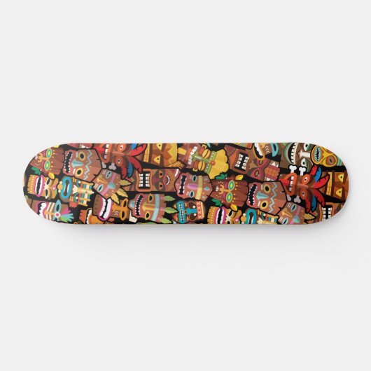 Tiki-patroon Persoonlijk Skateboard (Horizontaal)