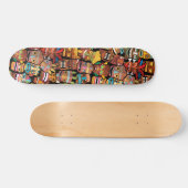 Tiki-patroon Persoonlijk Skateboard (Horizontaal)