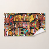 Tiki Pattern Bad Handdoek (Handdoek)