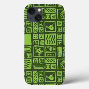 Tiki Pattern iPhone 13 Hoesje