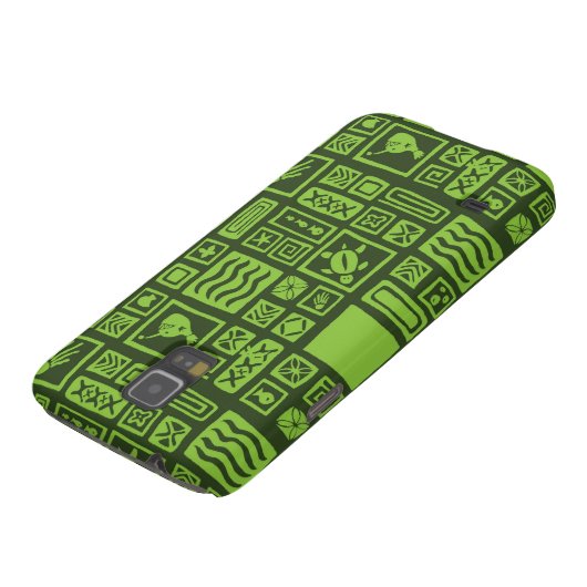 Tiki Pattern Case-Mate Samsung Galaxy Hoesje (Onderkant)