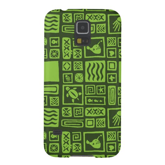 Tiki Pattern Case-Mate Samsung Galaxy Hoesje (Achterkant)