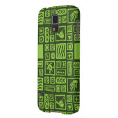 Tiki Pattern Case-Mate Samsung Galaxy Hoesje (Achterkant Links)