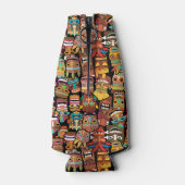 Tiki Pattern Flesjeskoeler (Achterkant)