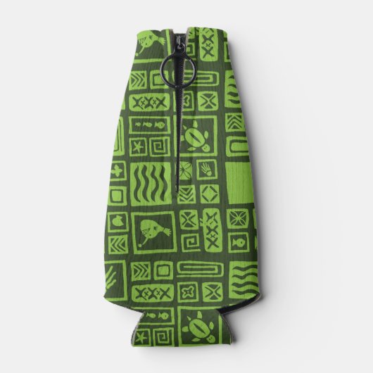 Tiki Pattern Flesjeskoeler (Achterkant)