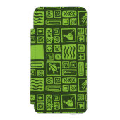 Tiki Pattern Incipio iPhone Portemonnee Hoesje (Voorkant Agenda)