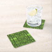 Tiki Pattern Kartonnen Onderzetters (Insitu)