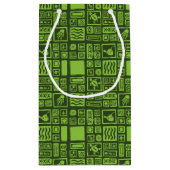 Tiki Pattern Klein Cadeauzakje (Achterkant)