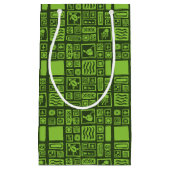 Tiki Pattern Klein Cadeauzakje (Voorkant)