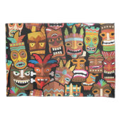 Tiki Pattern Kussensloop (Voorkant-Links)