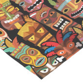 Tiki Pattern Lange Tafelloper (Hoek)