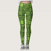 Tiki Pattern Leggings (Voorkant)