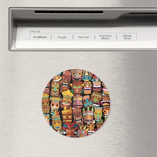 Tiki Pattern Magneet (Insitu (Vaatwasser))