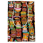 Tiki Pattern Medium Cadeauzakje (Voorkant)