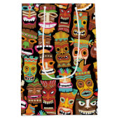 Tiki Pattern Medium Cadeauzakje (Achterkant)