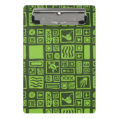 Tiki Pattern Mini Klembord (Voorkant)