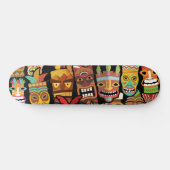 Tiki Pattern Persoonlijk Skateboard (Horizontaal)